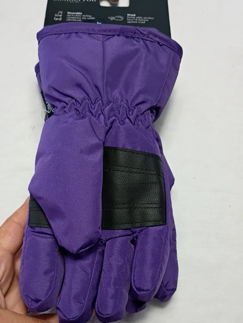 NWT London Fog Purple Ski Gloves Girls 4-6 Year Winter